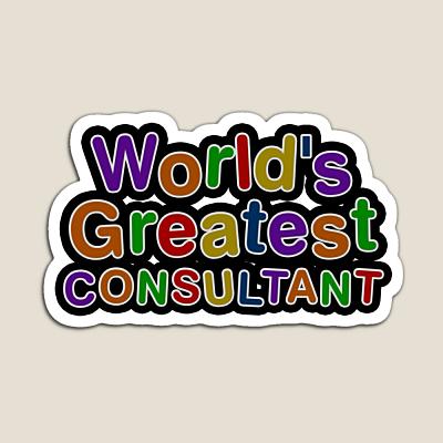 World's Greatest CONSULTANT Sticker