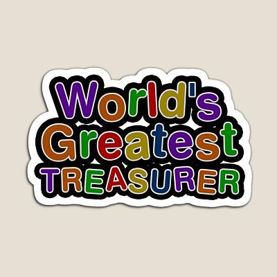World's Greatest TREASURER Sticker