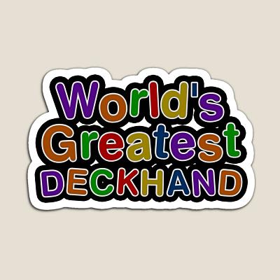 World's Greatest DECKHAND Sticker