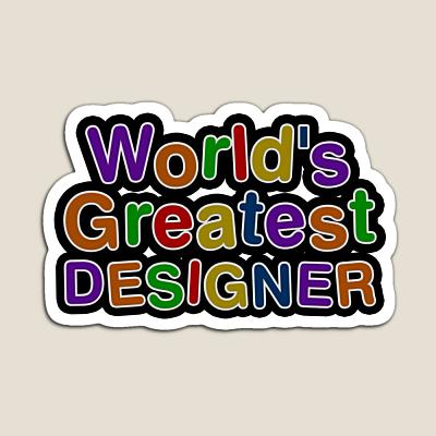World's Greatest DESIGNER Sticker