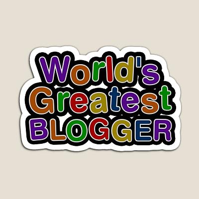 World's Greatest BLOGGER Sticker