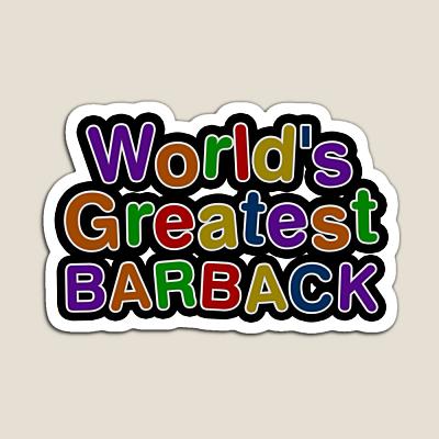World's Greatest BARBACK Sticker