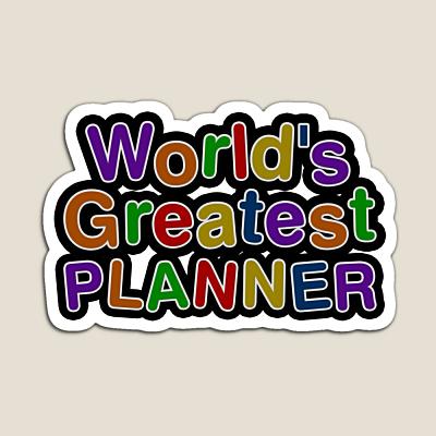 World's Greatest PLANNER Sticker