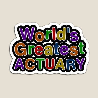 World's Greatest ACTUARY Sticker