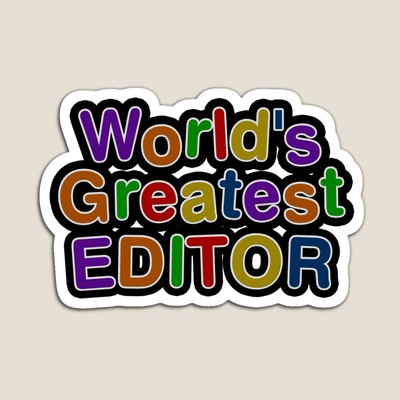 World's Greatest EDITOR Sticker