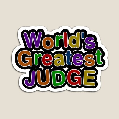 World's Greatest JUDGE Sticker