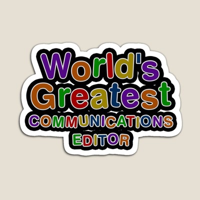 World's Greatest COMMUNICATIONS EDITOR Sticker