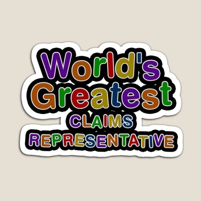 World's Greatest CLAIMS REPRESENTATIVE Sticker