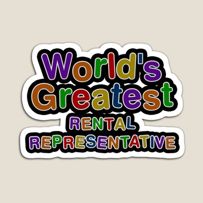 World's Greatest RENTAL REPRESENTATIVE Sticker
