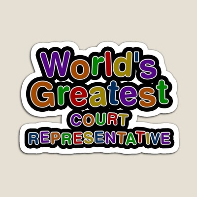 World's Greatest COURT REPRESENTATIVE Sticker
