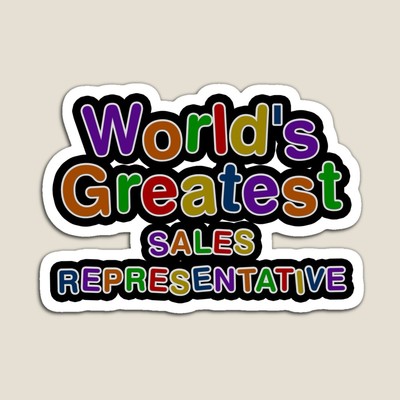 World's Greatest SALES REPRESENTATIVE Sticker