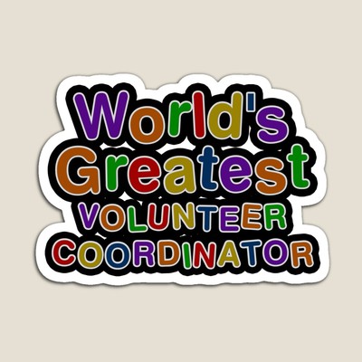 World's Greatest VOLUNTEER COORDINATOR Sticker