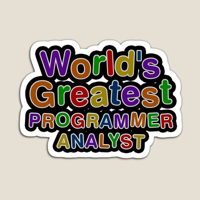 World's Greatest PROGRAMMER ANALYST Sticker