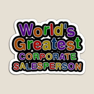 World's Greatest CORPORATE SALESPERSON Sticker
