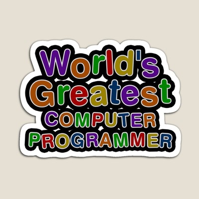 World's Greatest COMPUTER PROGRAMMER Sticker