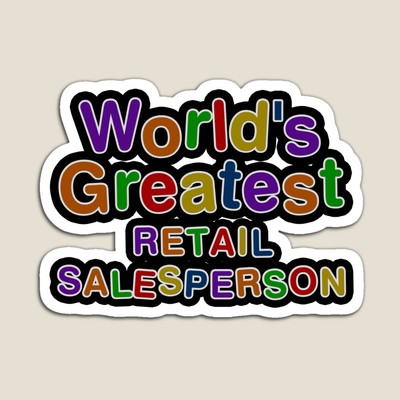 World's Greatest RETAIL SALESPERSON Sticker