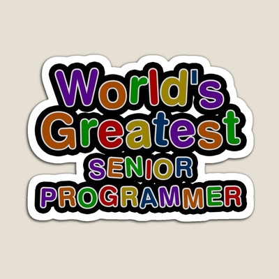 World's Greatest SENIOR PROGRAMMER Sticker