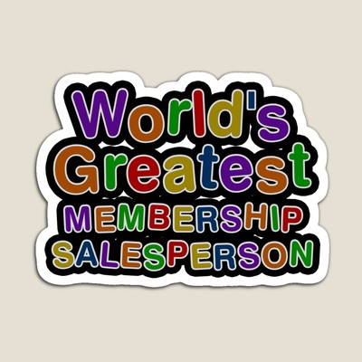 World's Greatest MEMBERSHIP SALESPERSON Sticker