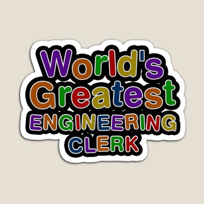 World's Greatest ENGINEERING CLERK Sticker