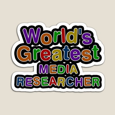 World's Greatest MEDIA RESEARCHER Sticker