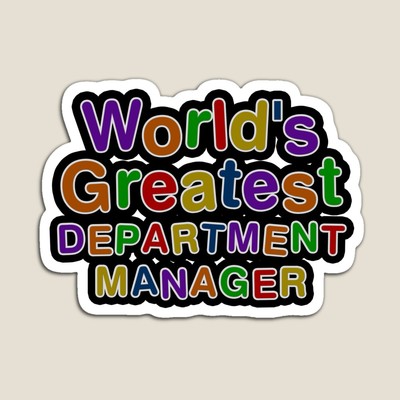 World's Greatest DEPARTMENT MANAGER Sticker