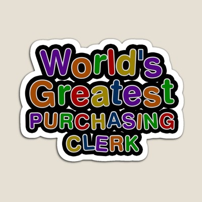 World's Greatest PURCHASING CLERK Sticker