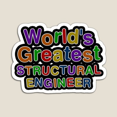 World's Greatest STRUCTURAL ENGINEER Sticker
