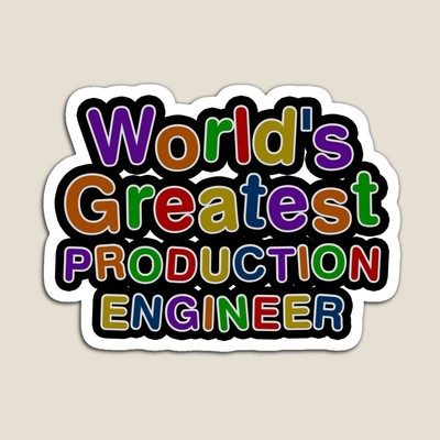 World's Greatest PRODUCTION ENGINEER Sticker