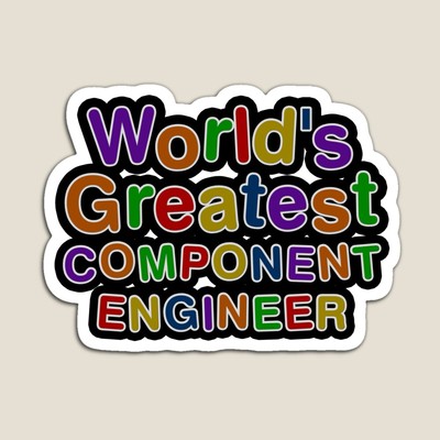 World's Greatest COMPONENT ENGINEER Sticker