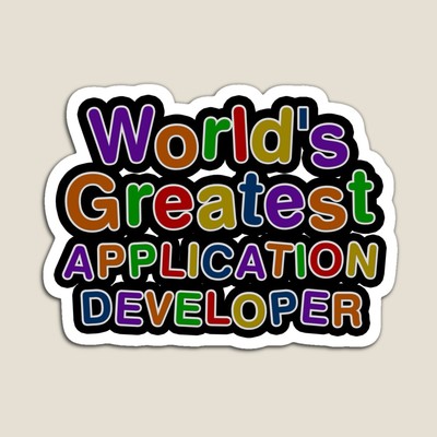World's Greatest APPLICATION DEVELOPER Sticker