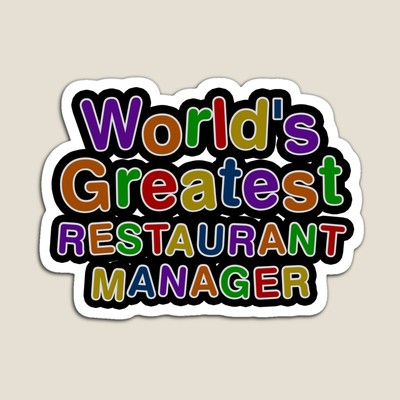 World's Greatest RESTAURANT MANAGER Sticker