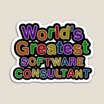 World's Greatest SOFTWARE CONSULTANT Sticker