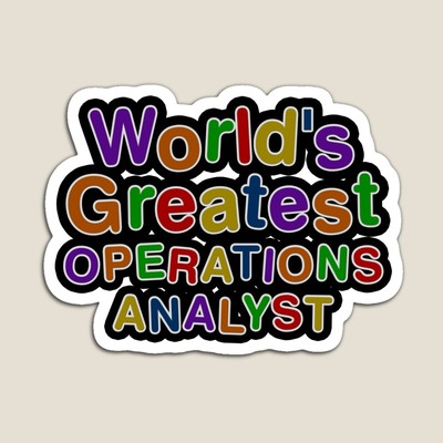 World's Greatest OPERATIONS ANALYST Sticker