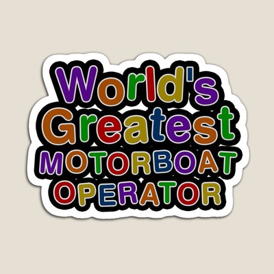 World's Greatest MOTORBOAT OPERATOR Sticker