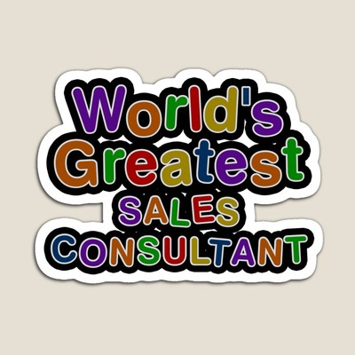 World's Greatest SALES CONSULTANT Sticker