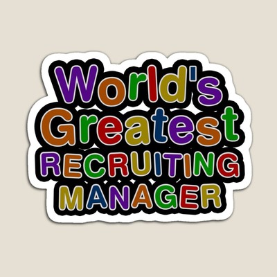World's Greatest RECRUITING MANAGER Sticker