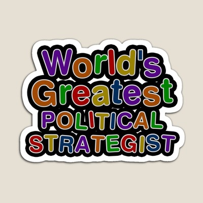 World's Greatest POLITICAL STRATEGIST Sticker