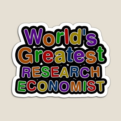 World's Greatest RESEARCH ECONOMIST Sticker