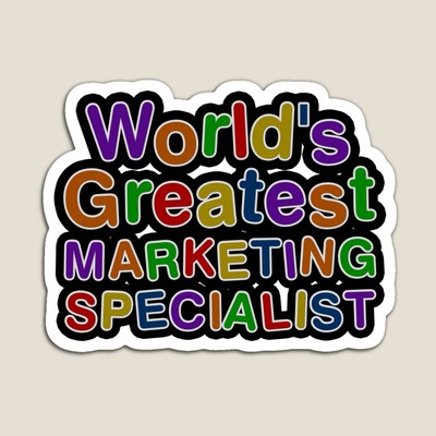 World's Greatest MARKETING SPECIALIST Sticker