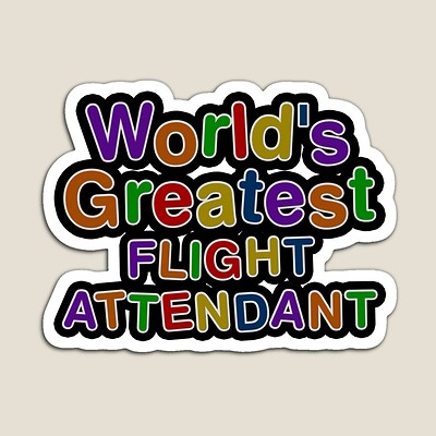 World's Greatest FLIGHT ATTENDANT Sticker