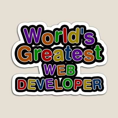 World's Greatest WEB DEVELOPER Sticker