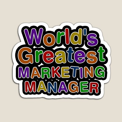 World's Greatest MARKETING MANAGER Sticker