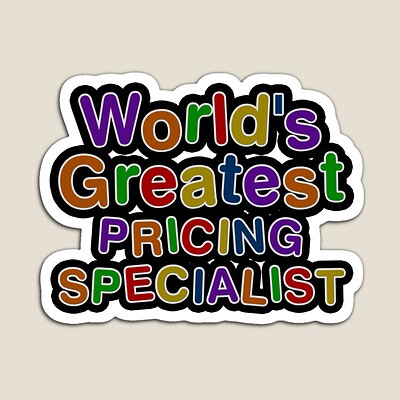 World's Greatest PRICING SPECIALIST Sticker