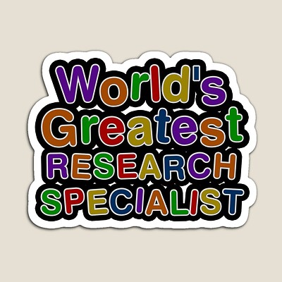 World's Greatest RESEARCH SPECIALIST Sticker