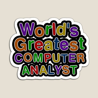 World's Greatest COMPUTER ANALYST Sticker