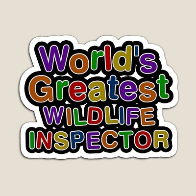 World's Greatest WILDLIFE INSPECTOR Sticker