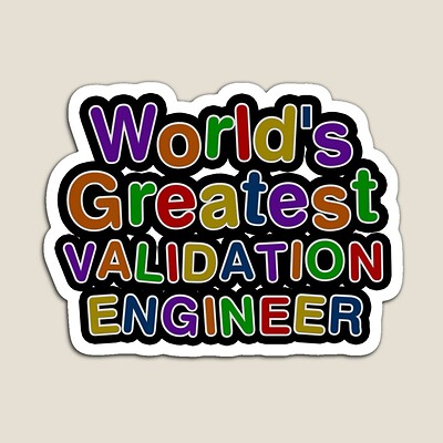 World's Greatest VALIDATION ENGINEER Sticker
