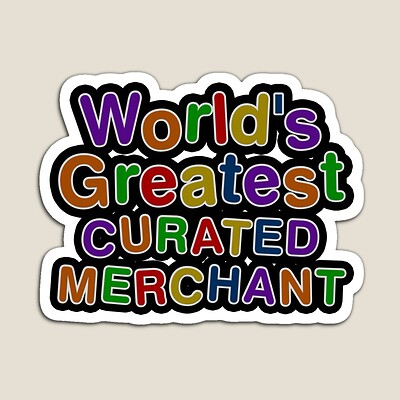 World's Greatest CURATED MERCHANT Sticker