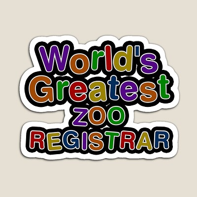 World's Greatest ZOO REGISTRAR Sticker