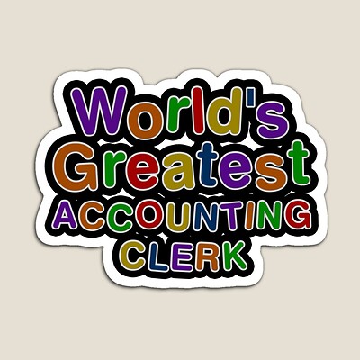 World's Greatest Accounting Clerk Sticker